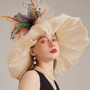 Kentucky Derby Church Dress Hat for Women Fuchsia Line